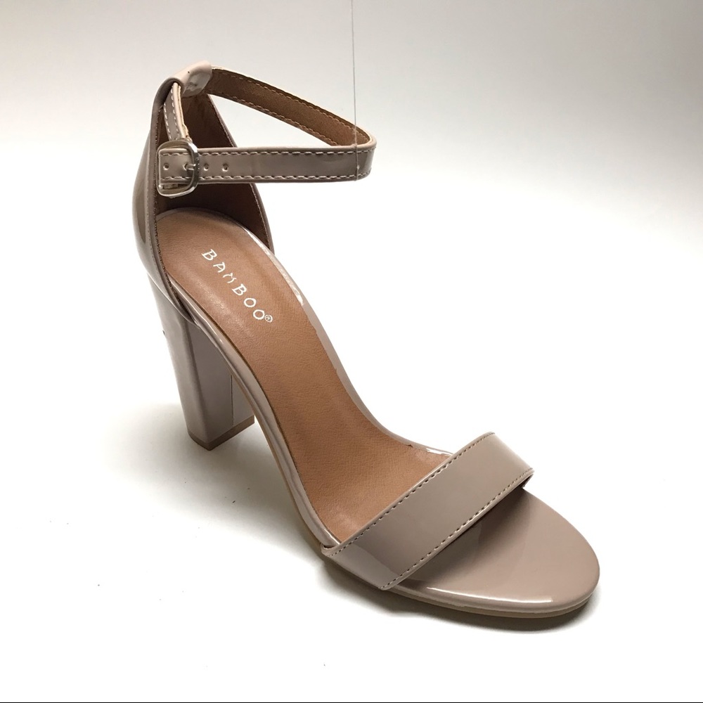 Natural Ankle Strap Heels